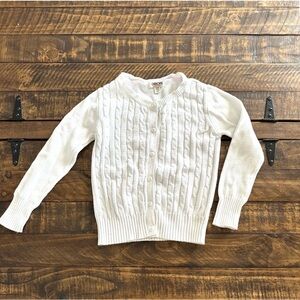 Girl’s Cherokee White Cardigan